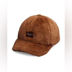 NWT rag & bone Addison Faux Fur Baseball Cap